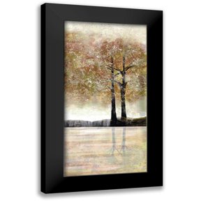 Charest, Doris 9x14 Black Modern Framed Museum Art Print Titled - Serene Forest 2