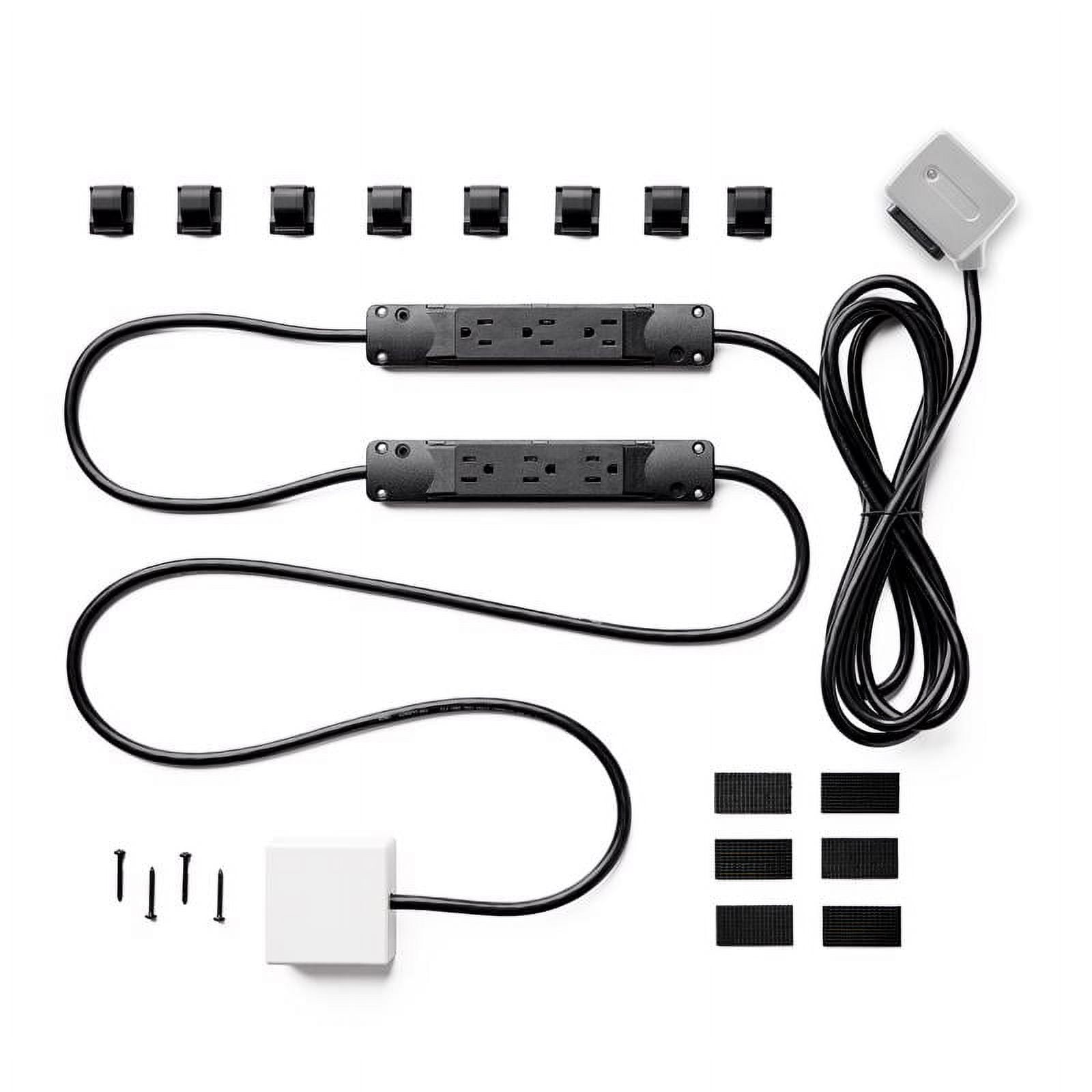 Charg 3010117 10 ft. 1000 J 7 Outlets Power Strip with USB Ports, White