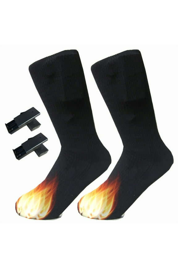 Chargable Battery Electric Heated Socks Boot Feet Warmer Winter Outdoor Hot