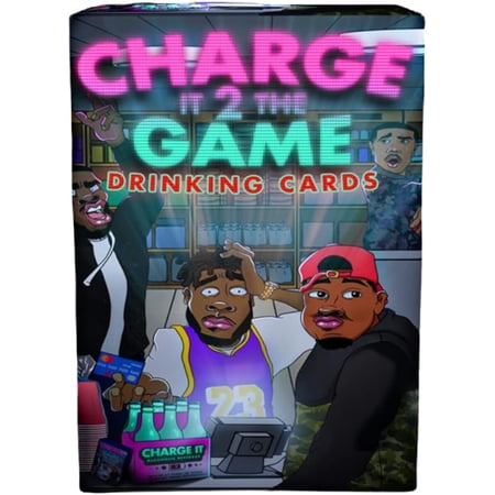 Charge It 2 The Game Drinking Cards - Card Game for Adults - Fun for Game Night - Party Game - Gift - Bachelorette Party Game - Vacation Game - Black Owned