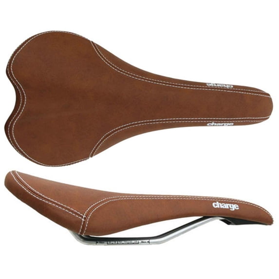 Charge Bikes Spoon Saddle, CrMo, Dk Brown
