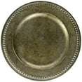 thumbnail image 1 of ChargeIt by Jay Beaded Round Charger Plate, 14-Inch, Silver, 1 of 2
