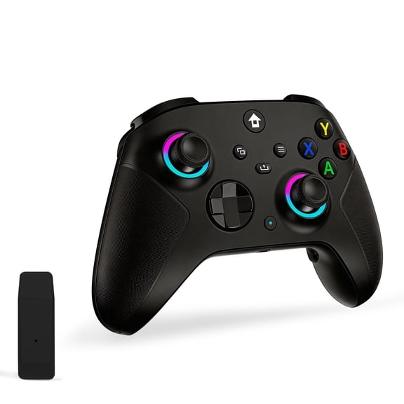 ChargePlay Wireless Controller for Xbox Series X/S, Xbox One & PC, 2.4GHz Lag-Free Gamepad with Hall Effect Joysticks, RGB LED Light, Mappable Back Buttons, 1000mAh Rechargeable Battery