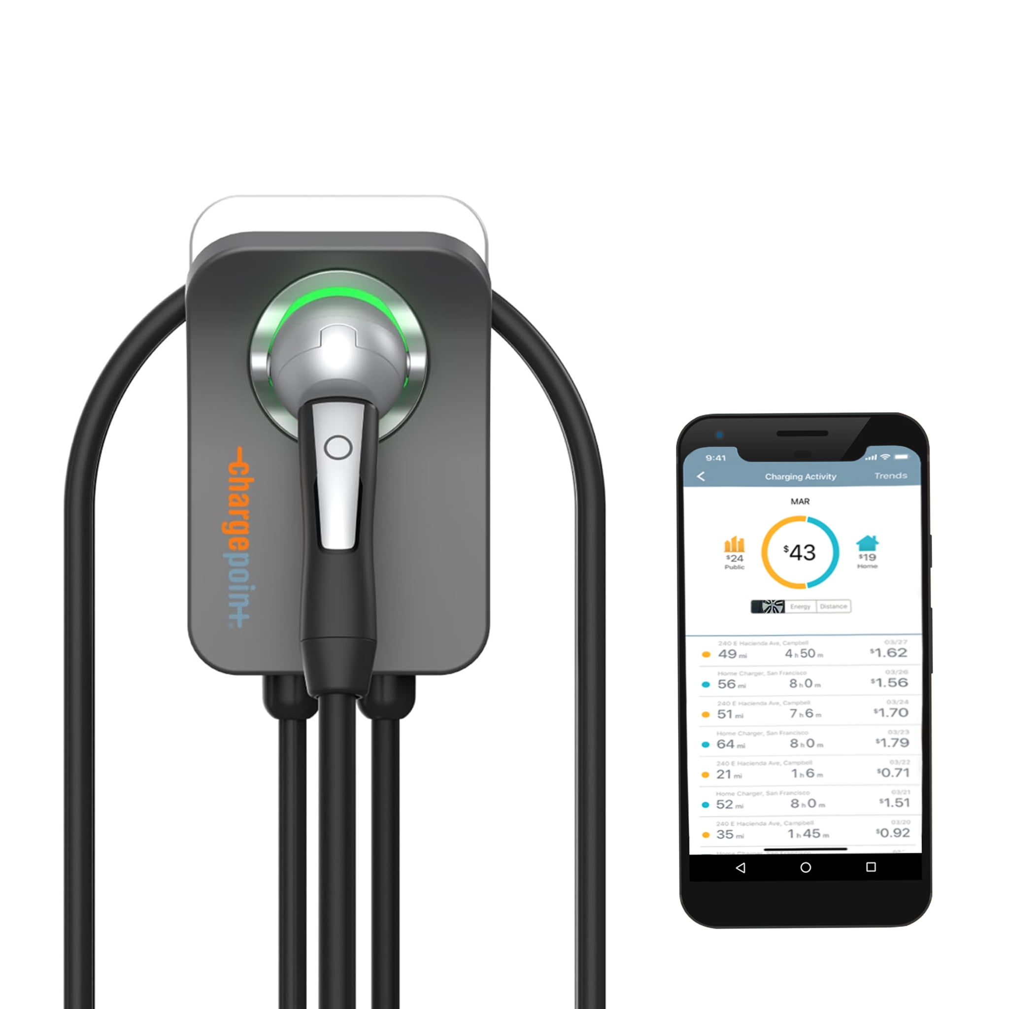ChargePoint Home Flex Level 2 EV Charging Station NACS, NEMA 650