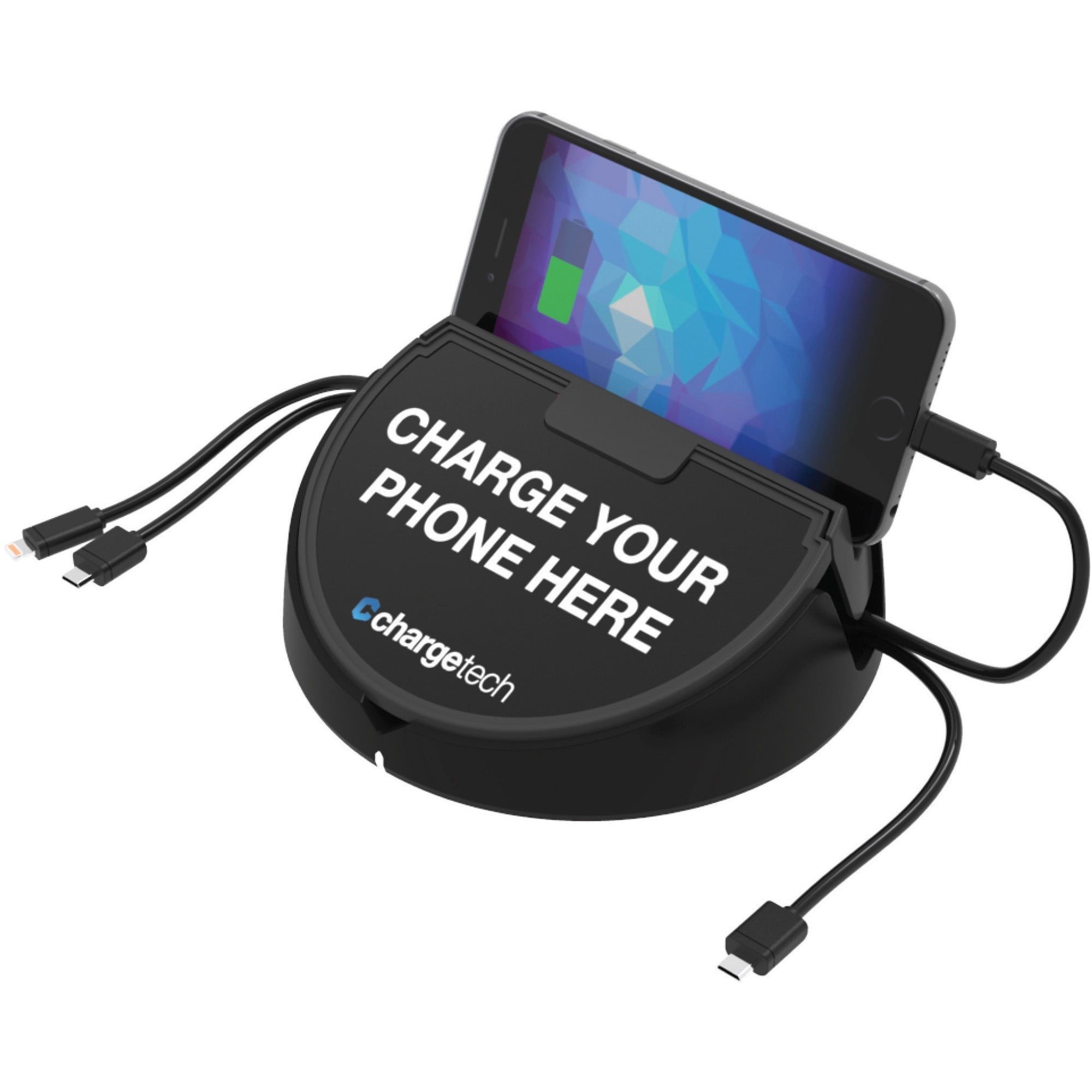 ChargeTech, CRGCT300006, Cell Phone Charging Dock, 1, Black