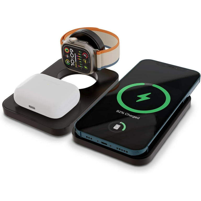 ChargeWorx 3-in-1 Wireless Charger, Foldable Magnetic Charging