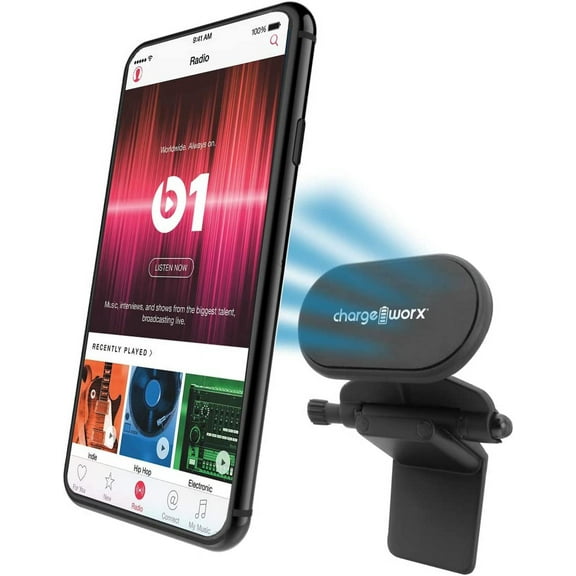 ChargeWorx Airplane Magnetic Phone Mount & Tablet Mount | Universal In Flight Airplane Phone Holder Mount | 360 Degree Rotation Tablet Holder for Airplane | Tray Table Viewing for Smartphones, Tablets