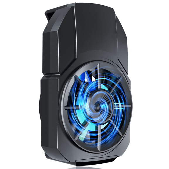 ChargeWorx Phone Cooler for Gaming, Mobile Cooling Fan with 3 Fan Speeds, RGB Light & Semiconductor Heatsink, Non-Magnetic Radiator for iPhone, Android Devices up to 3.5in Wide, Gaming & Streaming