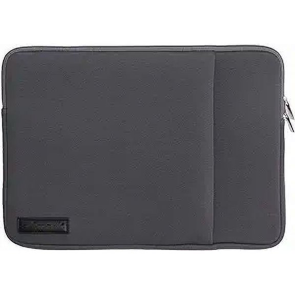 Chargella Laptop Protective Sleeve Cover for Notebook, MacBook 13" with Utility Storage Pocket, Zipper Closure & Water-Resistant Phone, Tablet & Notebook Case Bag (13 Inch, Gray)