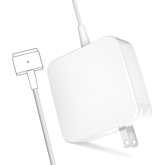 Charger 60W T-Tip Charger,Mag 2 Power Adapter,Safe Fast Charging,Compatible with Pro 11 inch and 13 inch After Mid 2012(Applicable to 2012-2018)