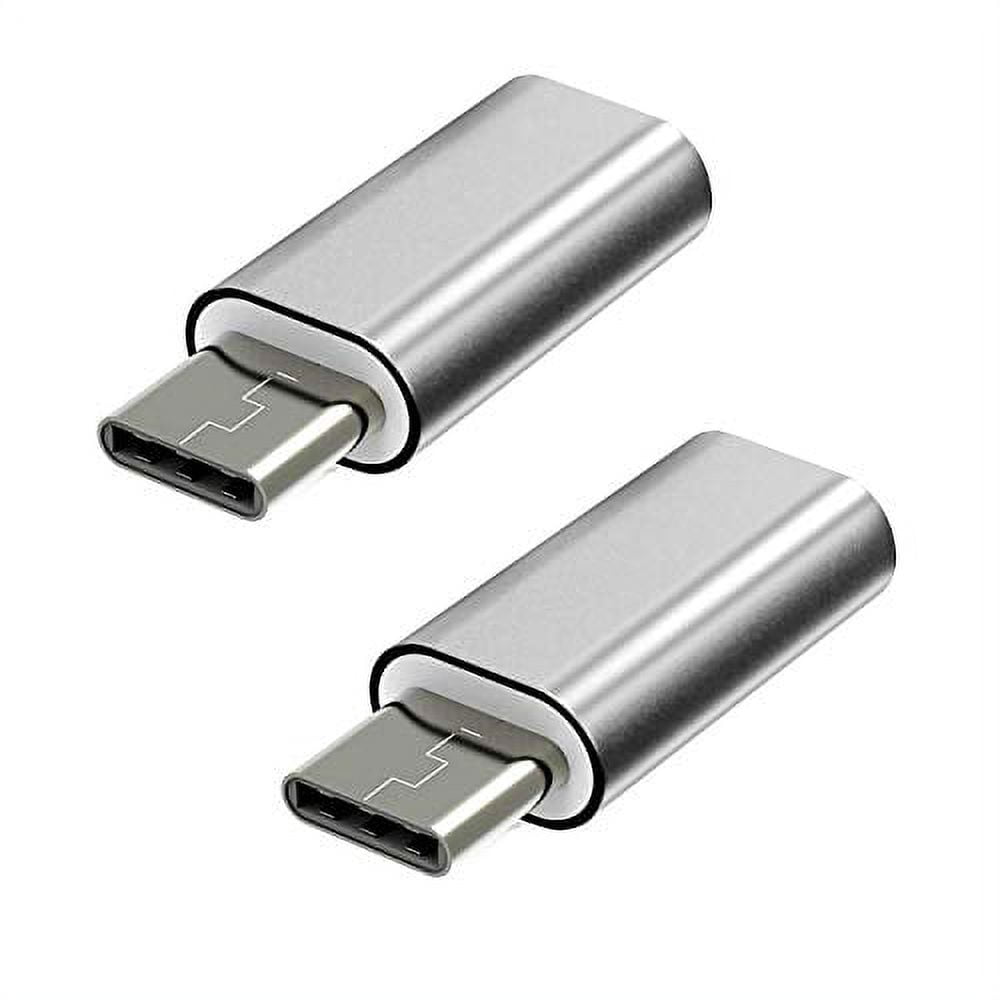 2 Pack USB C Male to Male Adapter, USB Type C Coupler Extender