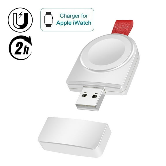 Charger for Apple Watch Portable iWatch USB Wireless Charger, Travel Cordless Car Charger with Light Weight Magnetic Quick Charge for Apple Watch Series SE 6 5 4 3 2 1
