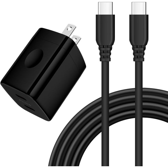 Charger Block 2 Port 25W Super Fast Charging Android Cable for Samsung Galaxy A17 S25 Edge A15 A55 A35 A25 S24 Ultra A14 A54 A13 5G S23 iPhone 16, 60W 6FT USB C Cord Phone Wall Charger Adapter