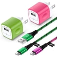 thumbnail image 1 of Charger Block,Type C 2PACK USB Wall Charger Block,AILKIN 2PACK Type C Usb C Charging Cables 6ft 3ft Charger Block Plug Adapter High Speed Phone Charger Cord Android Fast Charger Block Type C, 1 of 9