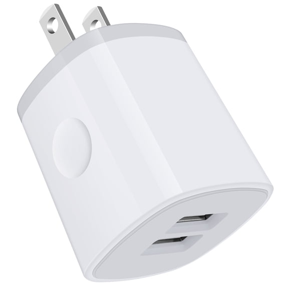 Charger Block,Charging Block,HAOANO USB Wall Charger Adapter 2.1A Dual Port Fast Charger Block Plug Cube Phone Charger USB Wall Charger
