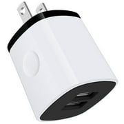 Charger Block,Charging Block,HAOANO USB Wall Charger Adapter 2.1A Dual Port Fast Charger Block Plug Cube Phone Charger USB Wall Charger