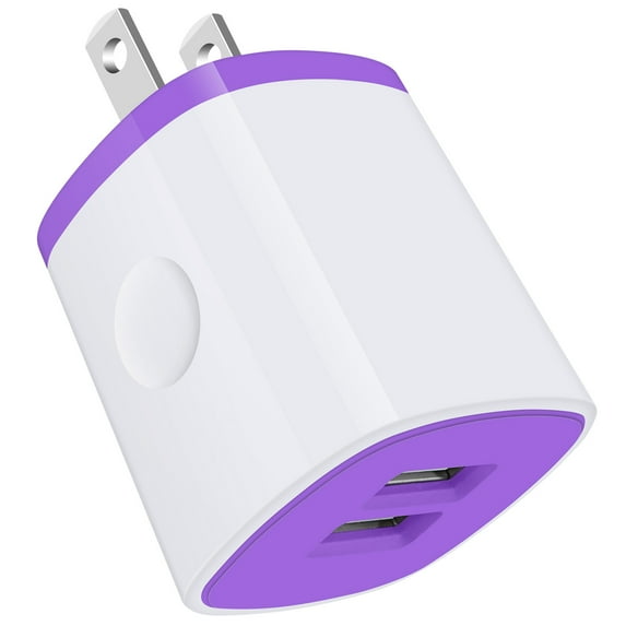 Charger Block,Charging Block,HAOANO USB Wall Charger Adapter 2.1A Dual Port Fast Charger Block Plug Cube Phone Charger USB Wall Charger