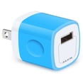 thumbnail image 1 of Charger Block,USB Wall Charger Adapter,AILKIN USB Fast Charging Cube Station Plug Charger Blocks iPhone Wall Charger,Blue, 1 of 6