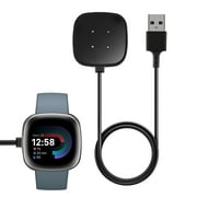 Charger Cable Fit for Fitbit Sense 2/1, Fitbit Versa 4/3 Smartwatch, TSV Replacement USB Charging Cord Base