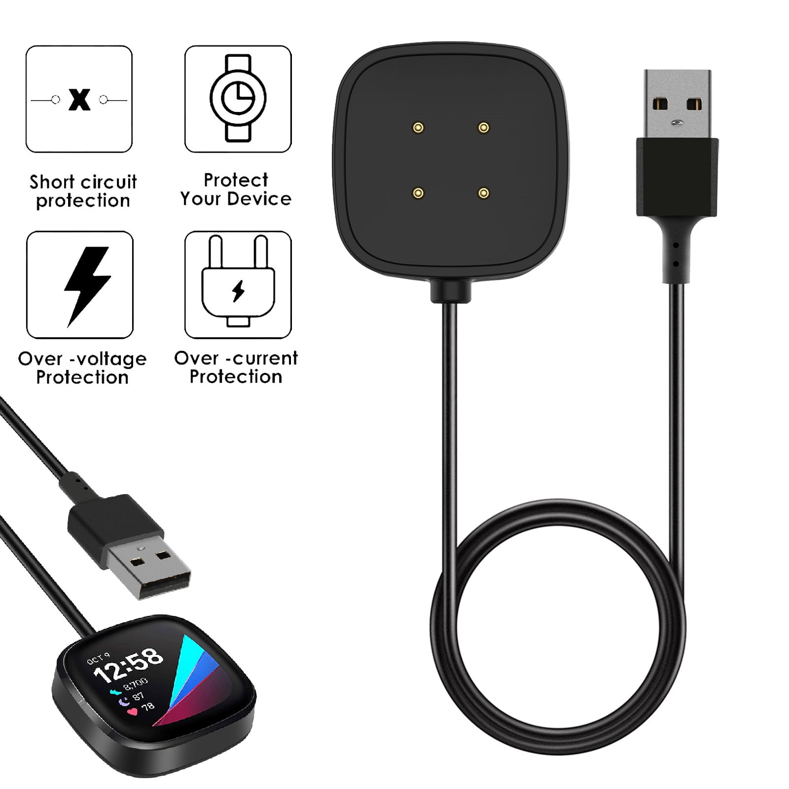 Charger Fitbit Ionic Smartwatch Charging Cable Fitbit Ionic Not