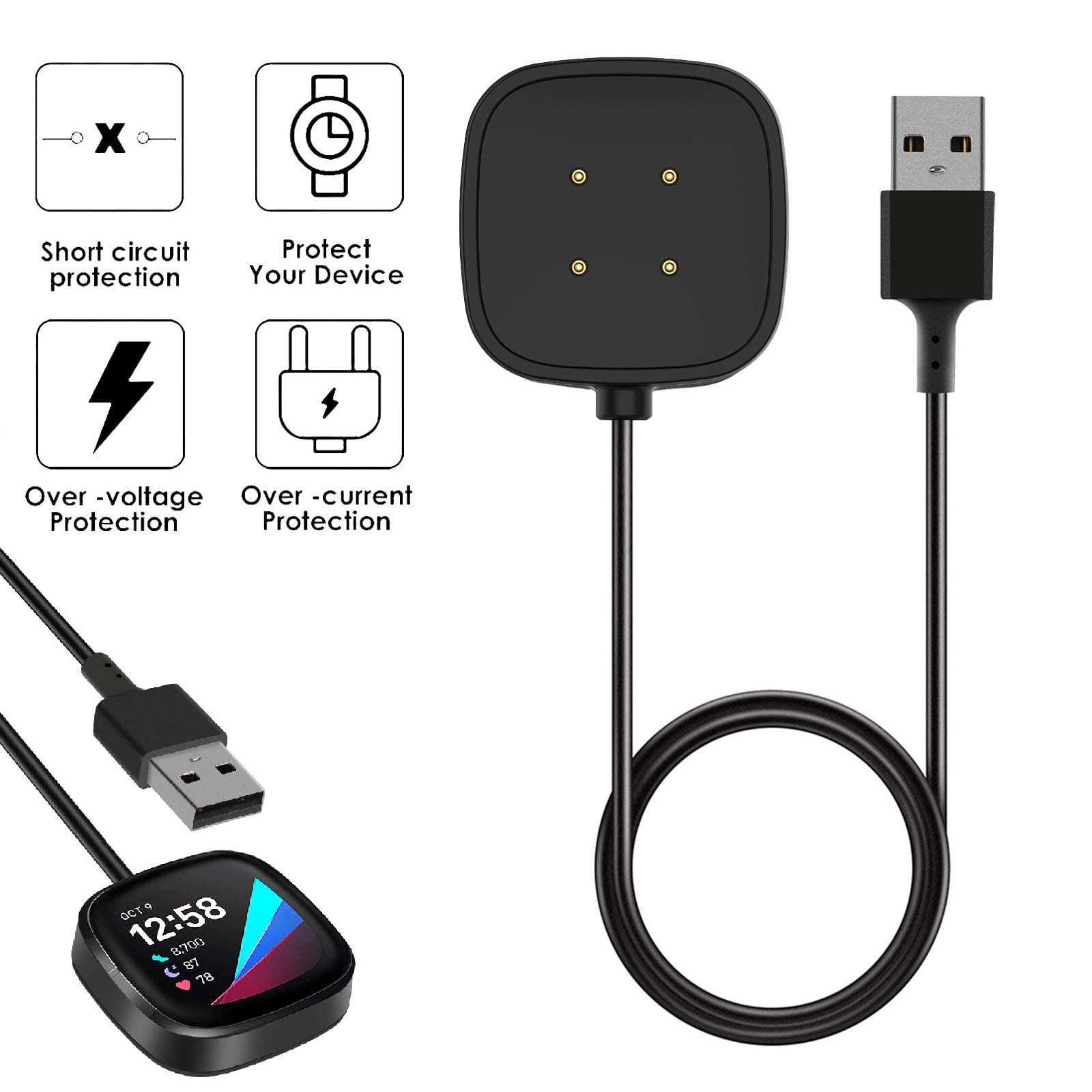 Fitbit versa smartwatch charger new arrivals