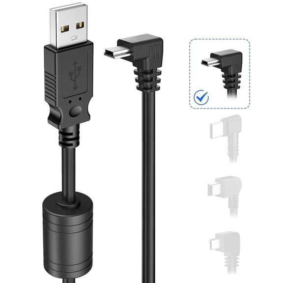 Charger Cable for Garmin GPS (10Ft 18AWG):High-Quality,Thicker Shielded Mini USB Cord for Garmin Nuvi,90Replacement Power Adapter Wire for Garmin Drivesmart 65,Zumo XT,Dezl&Other Navigation Devices