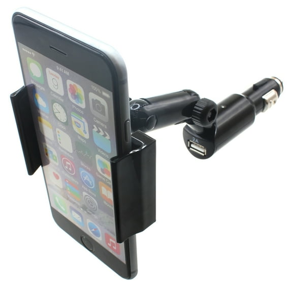 Charger Car Mount for Galaxy S21 FE 5G - Holder DC Socket USB Port Cradle Swivel Plug-in Compatible With Samsung Galaxy S21 FE 5G