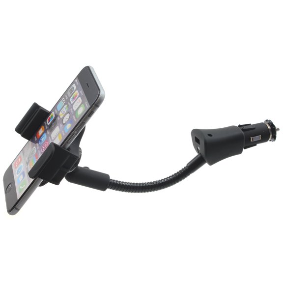 Charger Car Mount for Google Pixel 8/Pro - Holder DC Socket USB Port Cradle Rotating