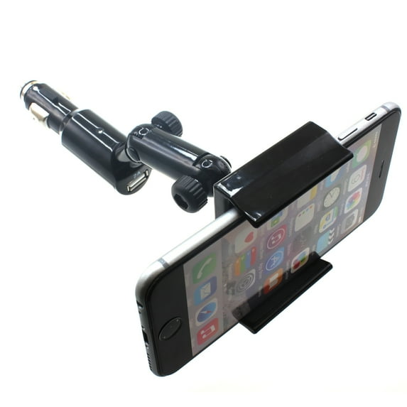 Charger Car Mount for Motorola Razr (2023), Edge (2023) - Holder DC Socket USB Port Cradle Swivel