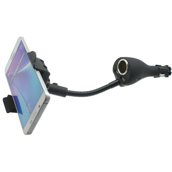 Charger Car Mount for Samsung Galaxy A73 5G,A53 5G,A33 5G,A13 5G,A03s Phones - Holder DC Socket USB 2-Port Cradle Swivel