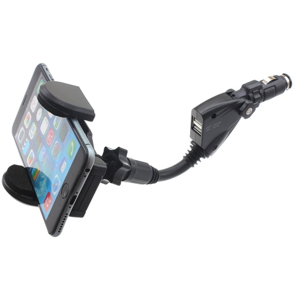 Charger Car Mount for TCL 50 XL 5G/XE 5G/LE - Holder DC Socket USB Port Cradle Rotating
