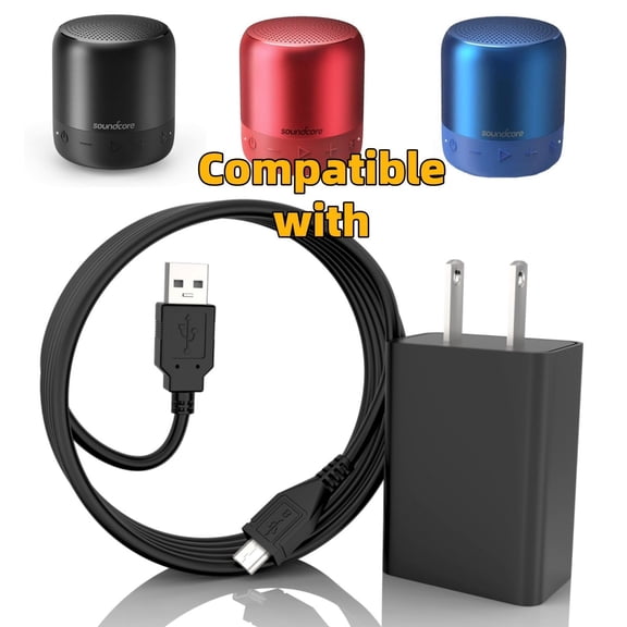 Charger Compatible with Anker Soundcore 2 Mini 2 Boost Flare Flare+ Plus Life Q2 Q35 Speaker