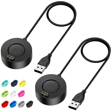 Charger Compatible with Garmin Vivoactive 3 4 4S/ Fenix 5 / Fenix 6 6S 6X / Venu Sq Music, 2 Pack 3.3 Ft USB