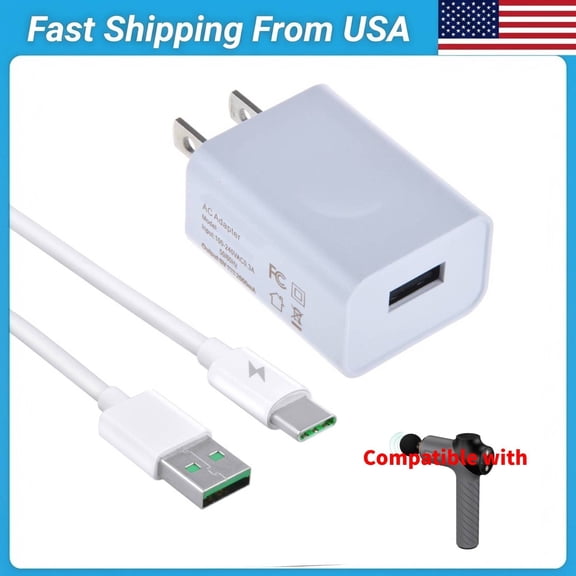 Charger Compatible with Medcursor MG05, Youdgee M15, Reflux, AUKEY Home Gun White