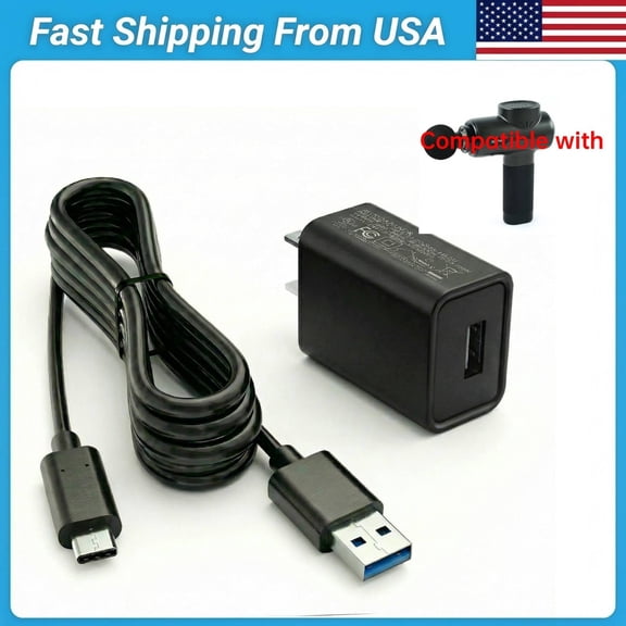 Charger Compatible with Sportnear Mini 2 Mini 3, Renpho Mini R3,ALK ARE Gun Black