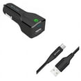 thumbnail image 1 of Charger Cord Type-C 6ft USB Cable w USB Port Fast 18W Car Charger J6Q for Motorola Moto Z Force Droid X4, Revvlry Plus, G7 Power Play G6 - Nokia 3.1, 7.1, 8, Plus - OnePlus 5T, 6, 6T, 7 Pro, 1 of 11