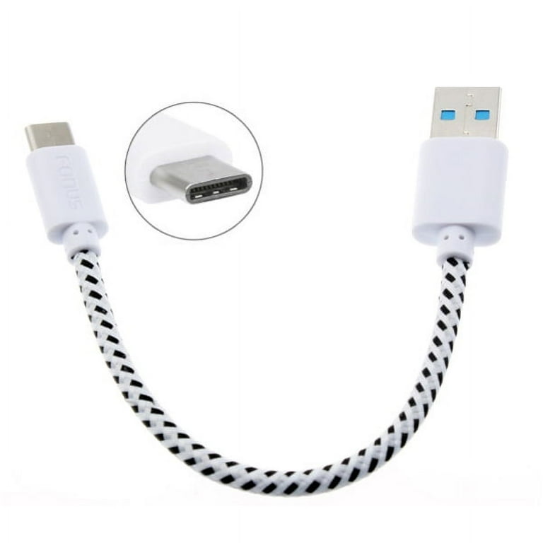 Charger Cord Type-C Short USB Cable for LG Stylo [Power Wire