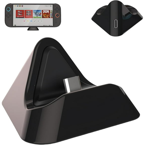 Charger Dock Compatible with Switch 2,Portable Mini Charging Stand Charge Docking Station,Compact and PortableCharge Anytime,Triangle Holder