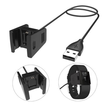 Elesyde Fast USB Charging Cable For Fitbit Charge 2 – Black Activity Wristband Cord