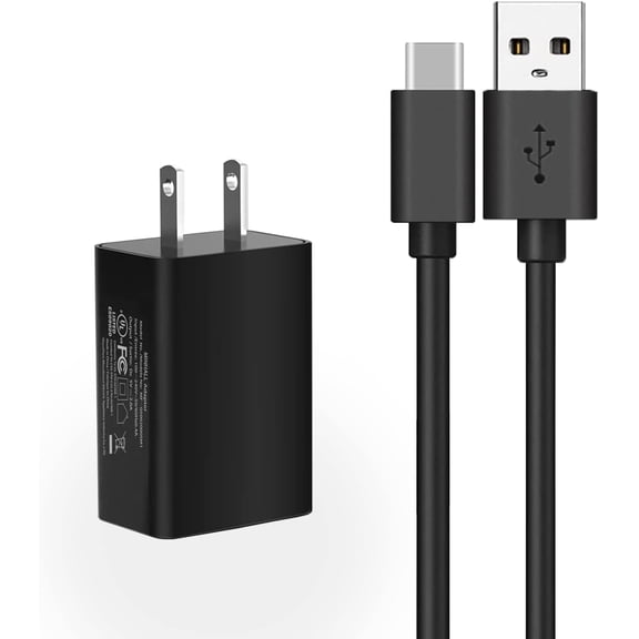 Charger for GoPro Hero 10 9 8 7 6 5 Black Session, Hero Max, Hero 7 Silver, 7 White, Hero 5 Session, Hero 2018 USB C Wall Charger AC Adapter Charging Cable Cord - UL Listed