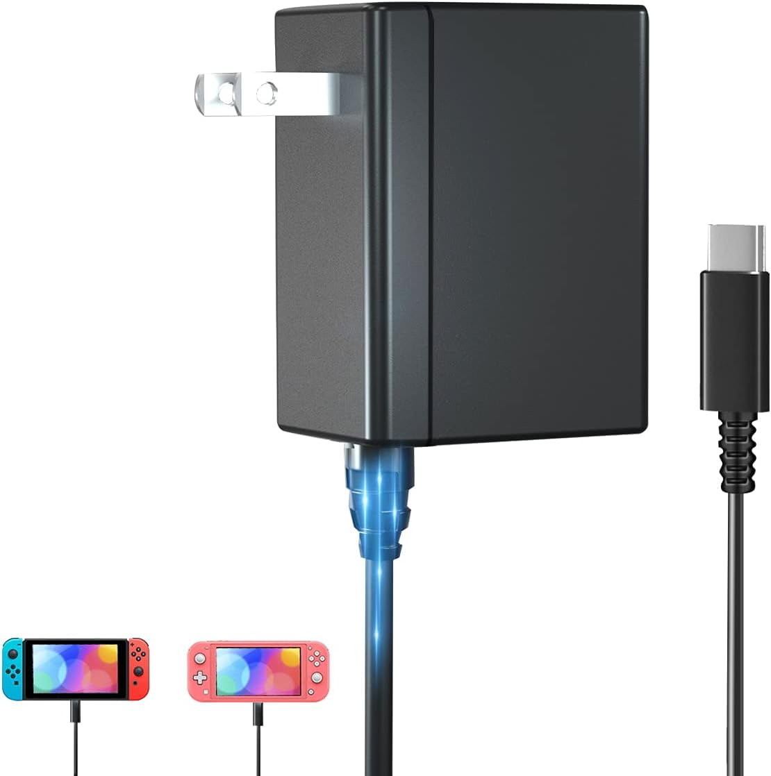Nintendo Switch Charger, 15V USB-C, AC Adapter, Fast