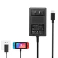 thumbnail image 1 of Charger for Nintendo Switch, Switch Charger AC Adapter Power Supply 15V 2.6A Fast Charging Kit Compatible with Switch Dock/Switch and Pro Controller (Support TV Mode), 1 of 1