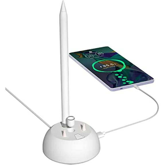 Charger Stand for Apple Pencil Charging Stand Compatible with iPad Pencil 1st Generation Adapter iPad Pen iPencil Charging Dock Station with led Charging Indicator&Pencil Tips Cap Holder&USB Port