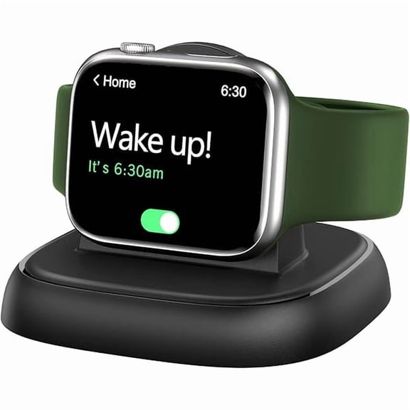 Charger Stand for Apple Watch, Portable Watch Charger for iWatch with USB C Cable,Fast Charging,Wireless Charging Station for iWatch Series 10/9/8/7/6/Ultra/5/3/2/SE, Black