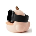 thumbnail image 1 of Charger Stand Compatible with Apple Watch Series 49/46/45/44/42/41/40/38mm iWatch Ultra2/Ultra/10/9/8/SE2/7/6/SE/5/4/3/2/1,Cute Duck Silicone Dock Station Compatible with Night Stand Mode,Pink, 1 of 14