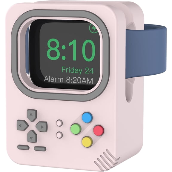 Charger Stand Compatible with Apple Watch Ultra 3 2 1, SE 3 2 1, Series 11 10 9 8 7 6 5 4 3 2 1 (49mm, 45mm, 44mm, 42mm, 41mm, 40mm, 38mm) Silicone Charging Holder Dock