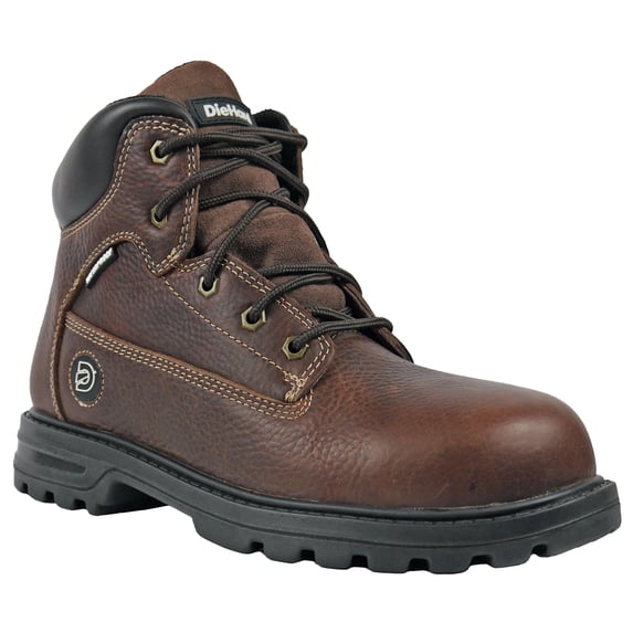 DieHard Men’s Composite Toe Waterproof Work Shoe Slip Resistant EH Charger V2 Brown