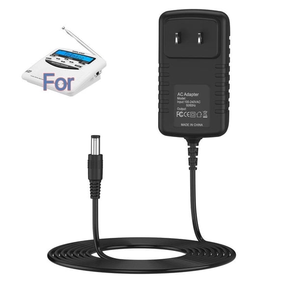 Charger compatible with Midland WR120 Public Alert Digital Weather/Snooze NOAA Alert Radio