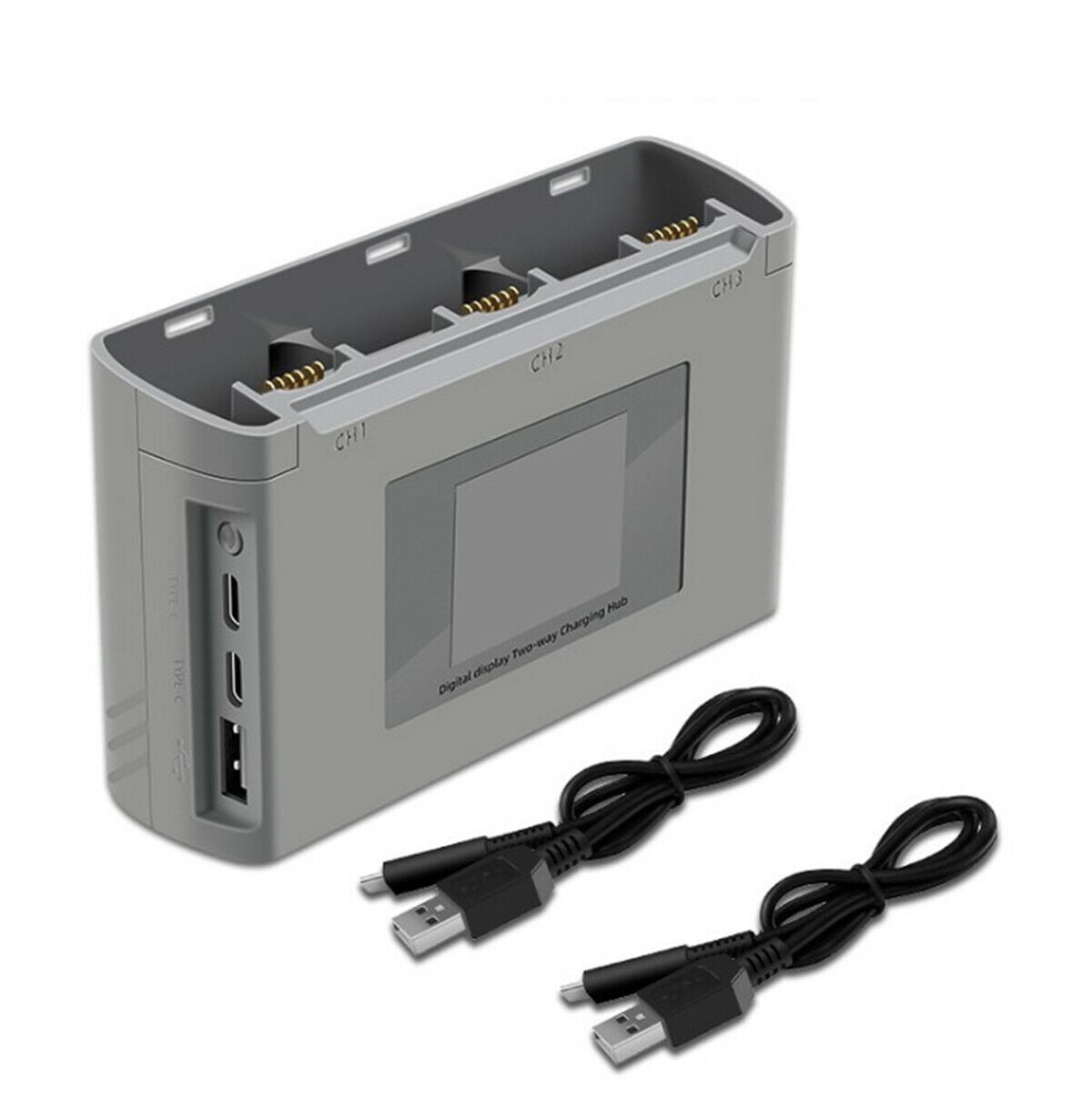 Accessoire DJI Mini 3 Pro Chargeur 6-en-1 LYONGTECH Pour DJI Mini 3/4 Pro - Station Recharge 4 Batteries + 2 Ports USB - Charge Rapide Compatible Mini 4 Pro