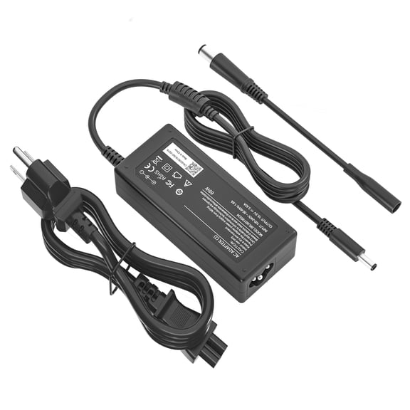 19.5V Charger for Dell Laptop Computer 65W 45W Round Tip Power Adapter